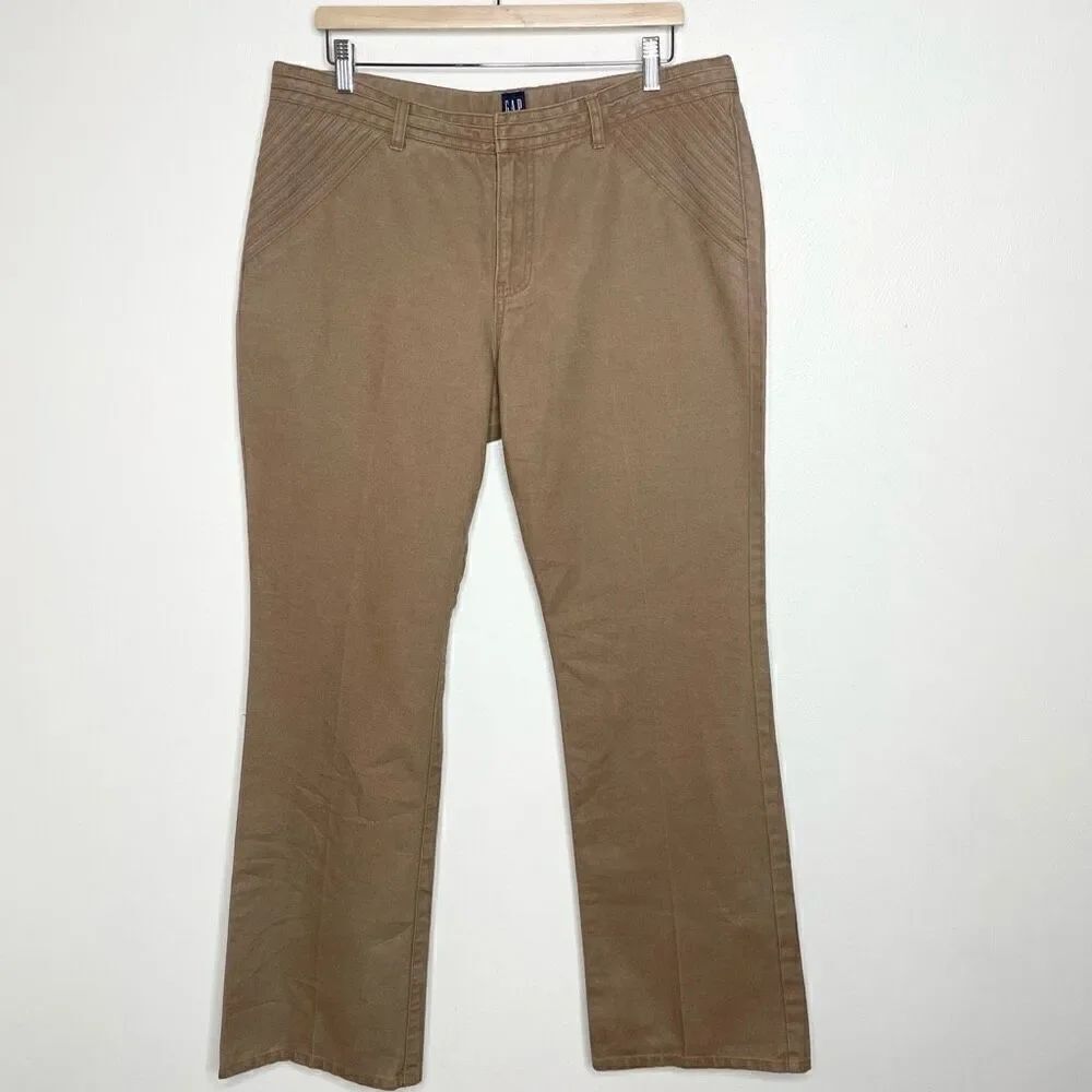 Gap cotton moto trousers - size 16